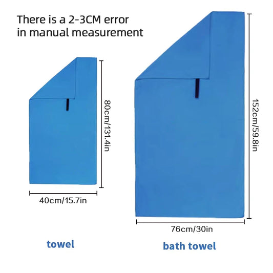 Ultrasaugfähiges Mikrofaser-Handtuch – Schnell trocknendes Sport- & Outdoor-Handtuch, kompakt & leicht