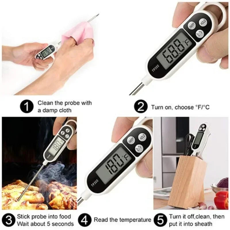 Präzises Food Thermometer TP300 – Kochen, Backen & Grillen wie ein Profi