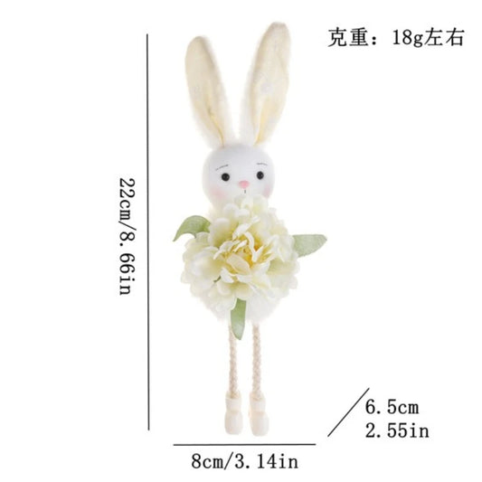 Osterdekoration Frühling – Tisch- und Tablettdeko mit Hase, Vögeln und Blumen