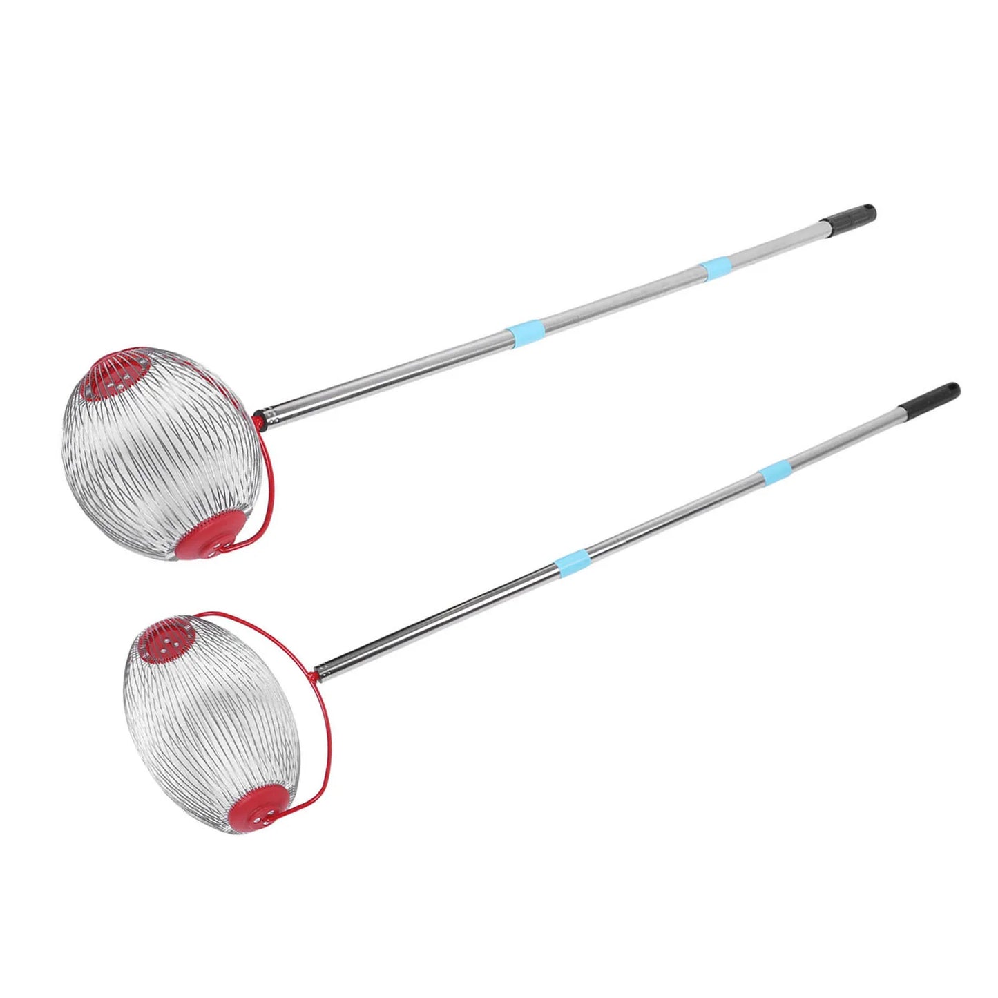 Rollender Nussroller aus Edelstahl – 3-Segment Sammler für Walnüsse, Pekannüsse & Outdoor Früchte