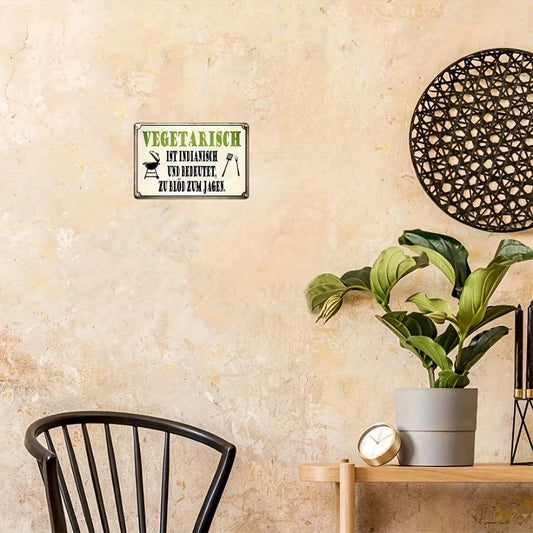 Retro Metall-Bierschild – Vintage Wanddekoration für Bar, Pub & Grill