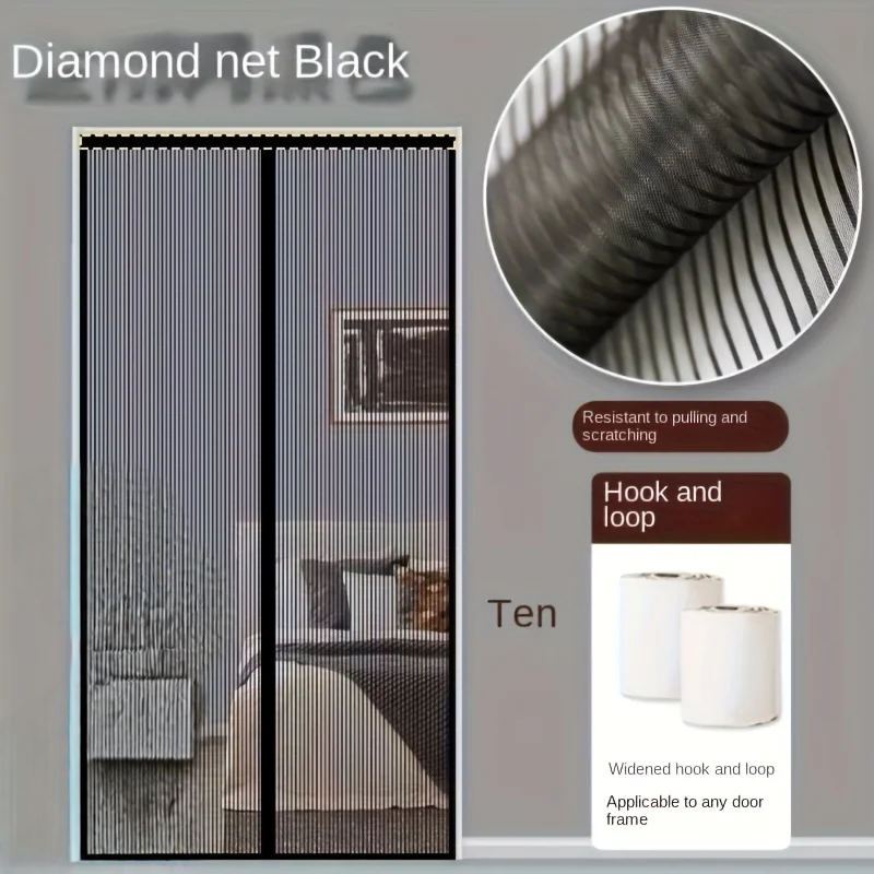 Magnet-Fliegengitter Tür – Einfach zu installieren, Insektenschutz, Freihändig schließend, langlebiges Netz