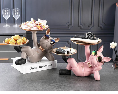 Bulldoggen Dekofigur – Coole Hunde Skulptur für Home, Study Room und Innenraumgestaltung