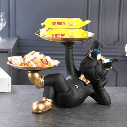 Bulldoggen Dekofigur – Coole Hunde Skulptur für Home, Study Room und Innenraumgestaltung