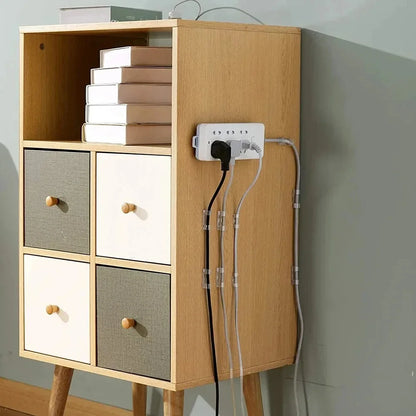 Selbstklebender Kabelhalter – Kabelclips für Schreibtisch, USB- & Ladekabel, Kabelmanagement