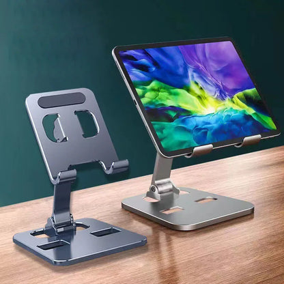 Aluminium Tablet-Ständer – Tragbarer, verstellbarer Halter für iPad, Samsung Tab, MiPad & Smartphones