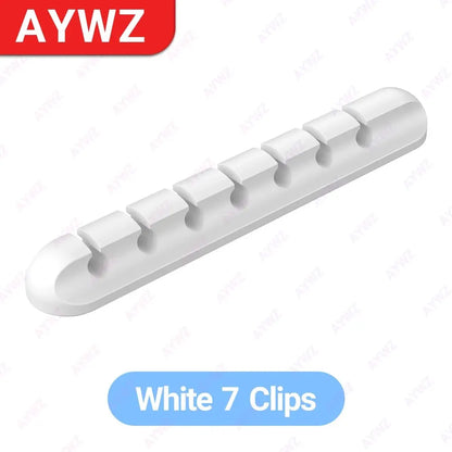 Selbstklebende Kabelclips – Kabelhalter für Schreibtisch, Nachttisch, USB- und Stromkabel, Maus- und Datenkabel