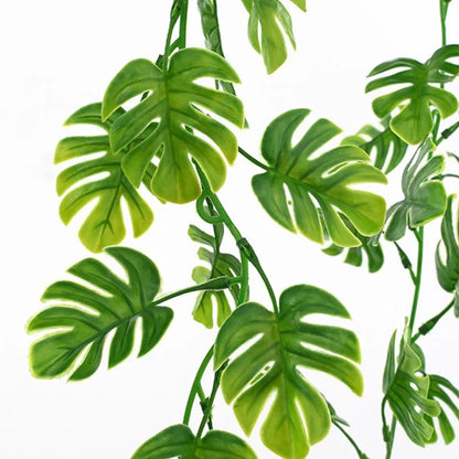 Künstliche Grünpflanzen Ranke 72 Mesh – Dekoblatt-Girlande für Weihnachten, Hochzeit, Garten, Wand und Vasen