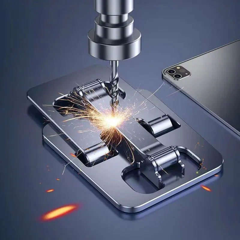 Aluminium Tablet-Ständer – Tragbarer, verstellbarer Halter für iPad, Samsung Tab, MiPad & Smartphones