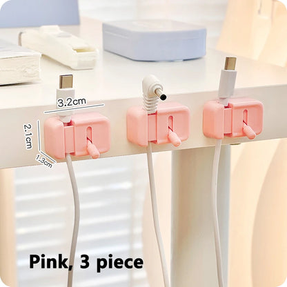 Kabel-Management-Clip für den Schreibtisch – Selbstklebender Kabelhalter für USB- und Datenkabel, einfache Montage am Tischrand