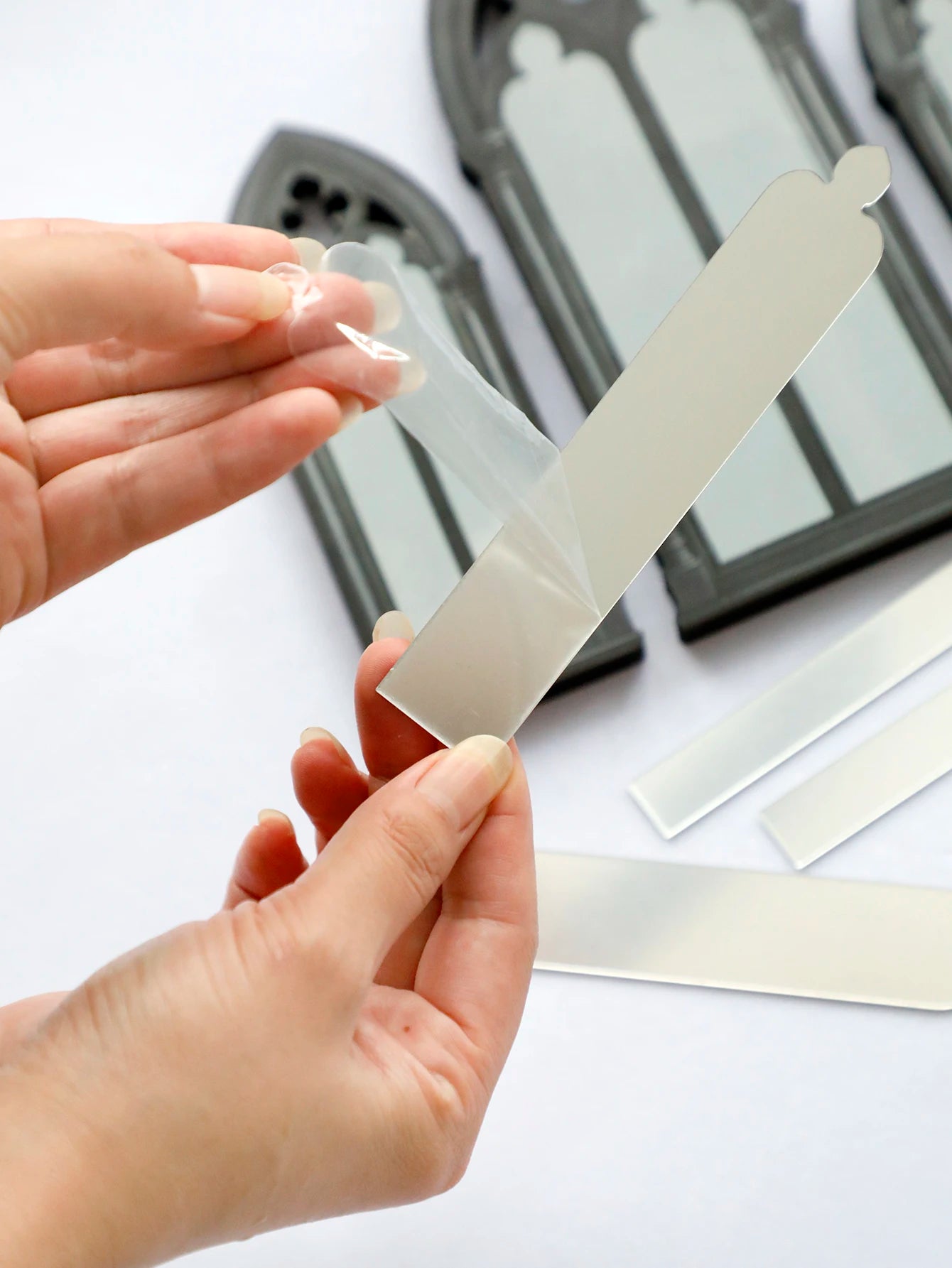 Gothic Fensterbogen Spiegel 3 Stück – Stilvolle Vintage Deko für Tisch, Regal & Home Interior