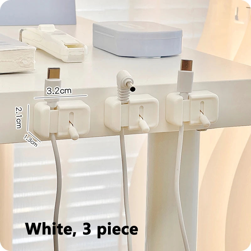 Kabel-Management-Clip für den Schreibtisch – Selbstklebender Kabelhalter für USB- und Datenkabel, einfache Montage am Tischrand