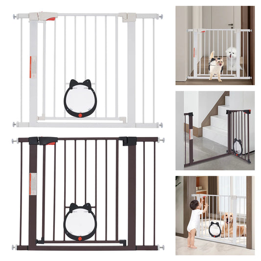 Verstellbares Haustier- und Kindergitter – Ausziehbares Sicherheitsgitter 75–103 cm für Türen, Treppen, Innenbereich