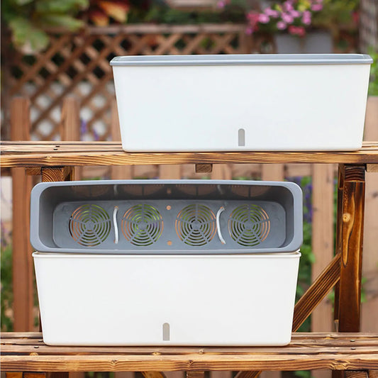 Selbstbewässernder Pflanztopf – Blumentopf mit Wasserstandsanzeige für stressfreie Pflanzenpflege