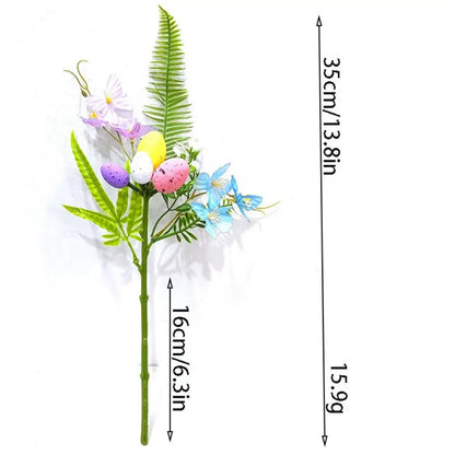 Osterzweige mit Eiern – DIY Dekobaum mit künstlichen Blumen für Zuhause, Büro und Garten