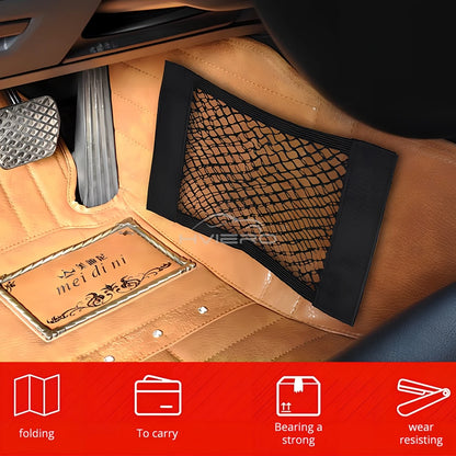 Kofferraum Netz Organizer – Elastische Auto Aufbewahrungstasche mit Klett, universell einsetzbar