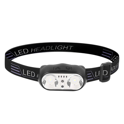 USB wiederaufladbare LED Stirnlampe – COB Arbeitslicht, wasserdicht, Sensorlicht, ideal für Angeln, Camping & Outdoor