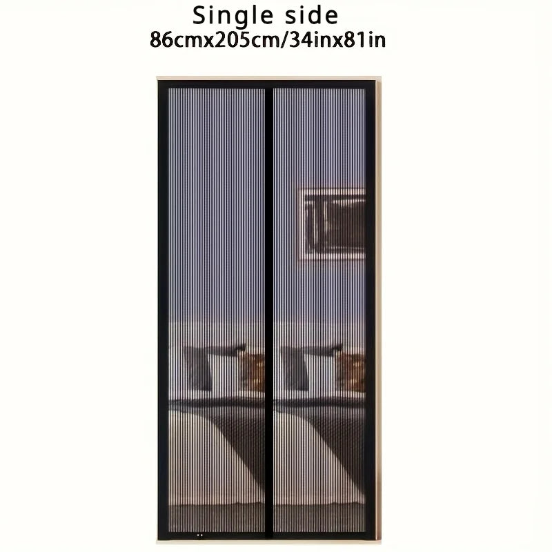 Magnet-Fliegengitter Tür – Einfach zu installieren, Insektenschutz, Freihändig schließend, langlebiges Netz