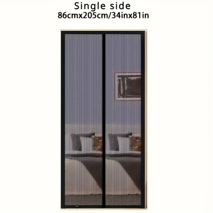 Magnet-Fliegengitter Tür – Einfach zu installieren, Insektenschutz, Freihändig schließend, langlebiges Netz