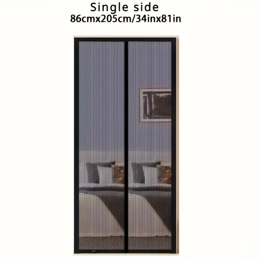 Magnet-Fliegengitter Tür – Einfach zu installieren, Insektenschutz, Freihändig schließend, langlebiges Netz