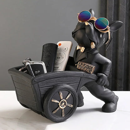 Dekorative Hunde Skulptur mit Stauraum – Stilvolle Wohnaccessoire Figur