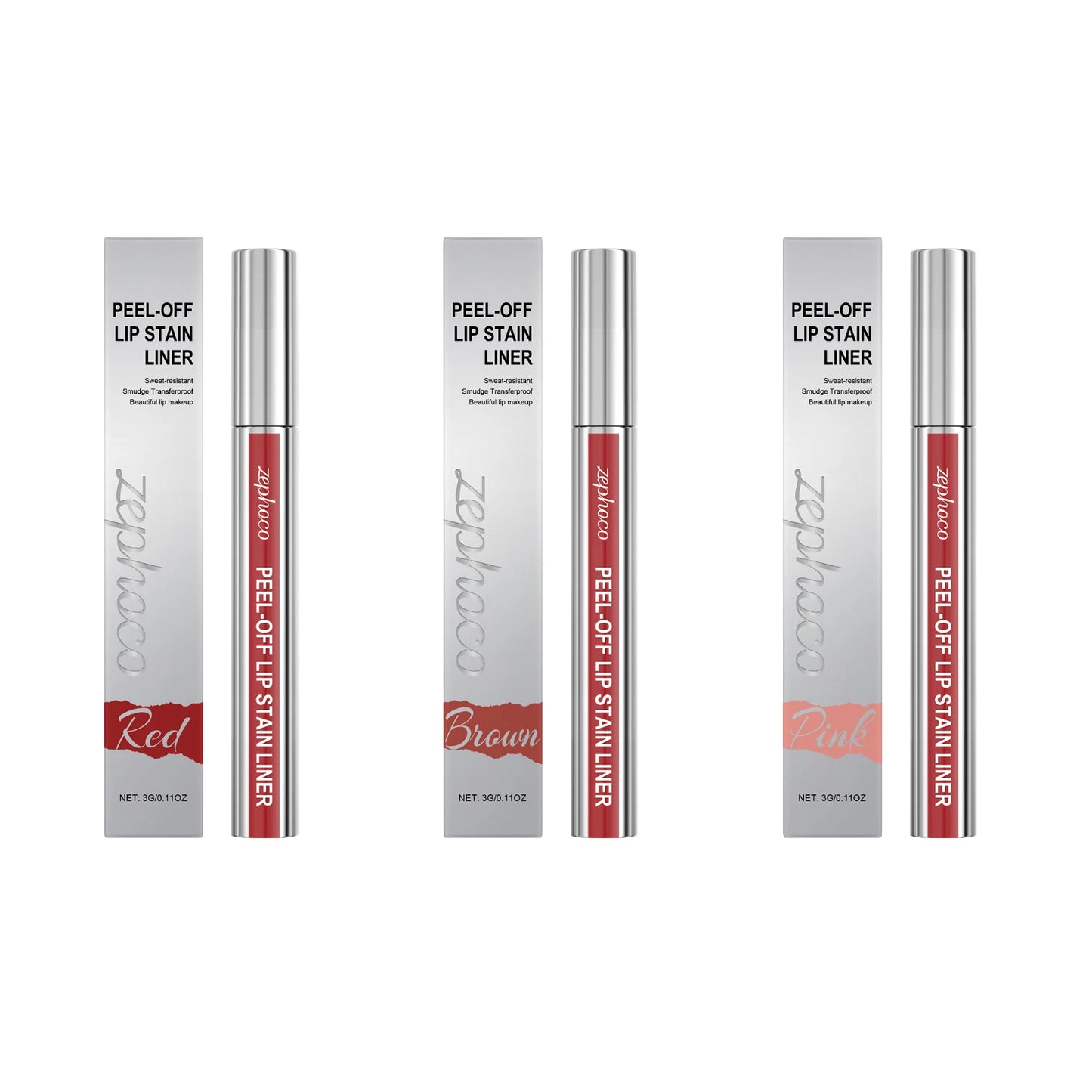 Peel-Off Lip Stain – Wasserfest, Schweißresistent & Natürliches Lippen-Tint (Rot/Braun/Pink)
