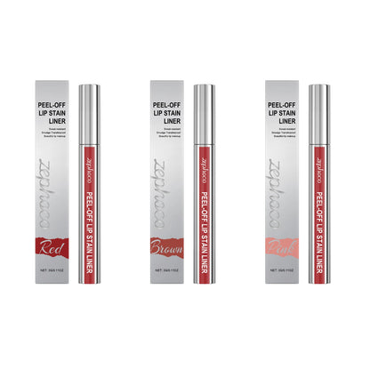 Peel-Off Lip Stain – Wasserfest, Schweißresistent & Natürliches Lippen-Tint (Rot/Braun/Pink)