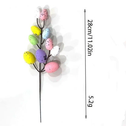 Osterzweige mit Eiern – DIY Dekobaum mit künstlichen Blumen für Zuhause, Büro und Garten