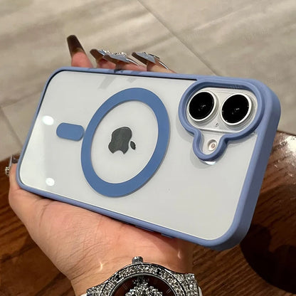 Transparente Smartphone-Hülle aus Acryl – Magnetische Schutzhülle kompatibel mit iPhone 11–16, kabelloses Laden möglich