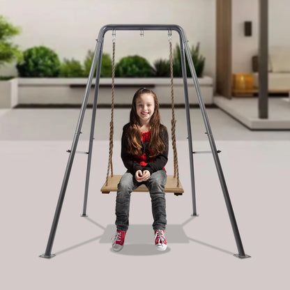 Hängesessel Gestell aus Metall – A-Frame Ständer mit 3 Aufhängepunkten für Indoor & Outdoor