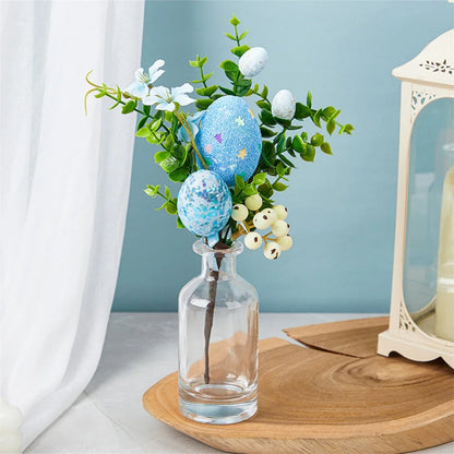 Osterzweige mit Eiern – DIY Dekobaum mit künstlichen Blumen für Zuhause, Büro und Garten