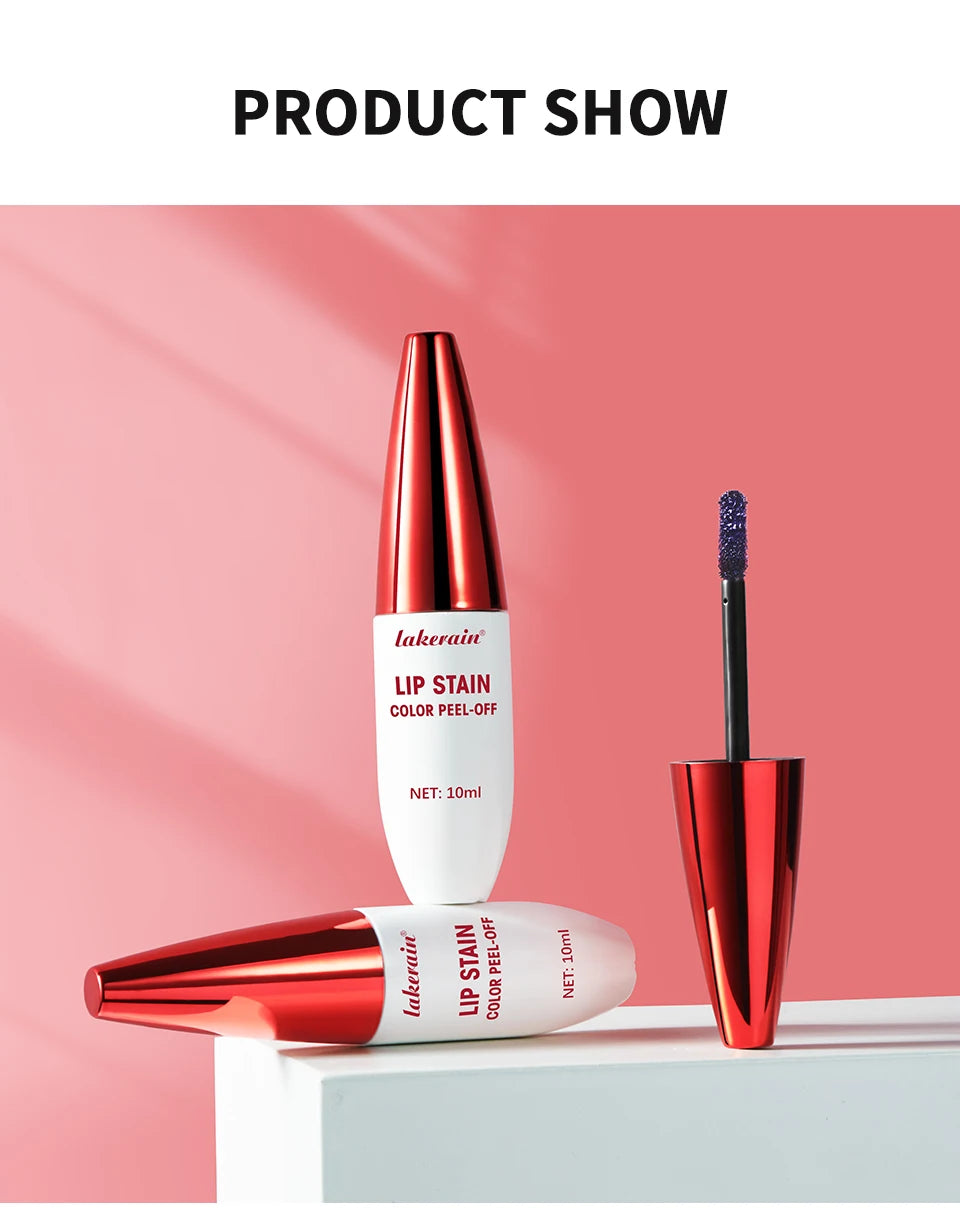 Lip Stain Peel Off – Langanhaltender 24h Matte Lippenstift, Flüssig, Wasserfest, Transferproof, Lip Makeup