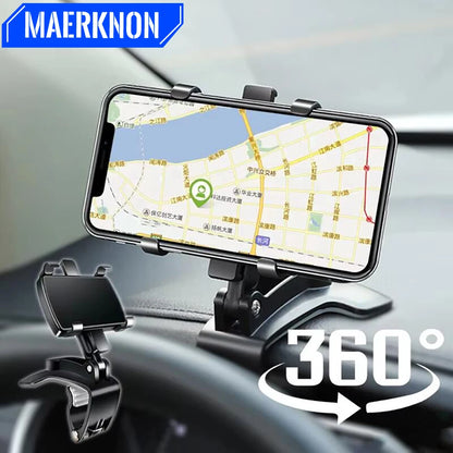 Universal Auto Handyhalter für Armaturenbrett – 360° drehbarer Smartphone Halter für Navigation