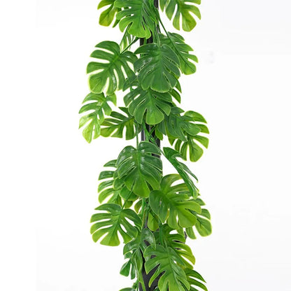 Künstliche Grünpflanzen Ranke 72 Mesh – Dekoblatt-Girlande für Weihnachten, Hochzeit, Garten, Wand und Vasen
