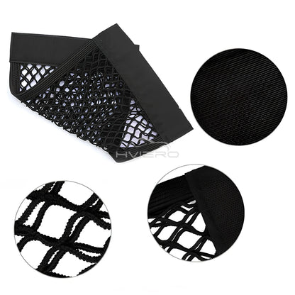 Kofferraum Netz Organizer – Elastische Auto Aufbewahrungstasche mit Klett, universell einsetzbar