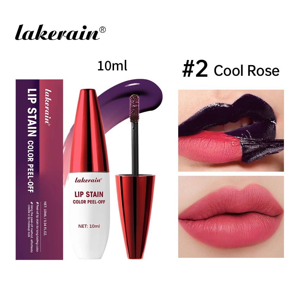 Lip Stain Peel Off – Langanhaltender 24h Matte Lippenstift, Flüssig, Wasserfest, Transferproof, Lip Makeup