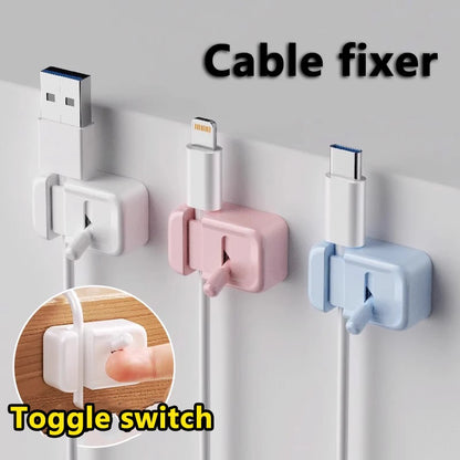 Kabel-Management-Clip für den Schreibtisch – Selbstklebender Kabelhalter für USB- und Datenkabel, einfache Montage am Tischrand