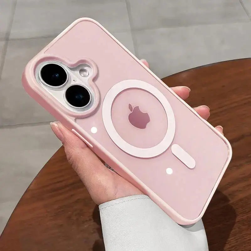 Transparente Smartphone-Hülle aus Acryl – Magnetische Schutzhülle kompatibel mit iPhone 11–16, kabelloses Laden möglich