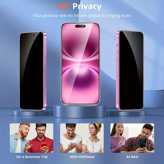 4er Set Displayschutz Glas – Gehärtetes Vollbild Schutzglas für iPhone 11 bis 17 Pro Max Modelle