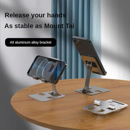 Aluminium Tablet-Ständer – Tragbarer, verstellbarer Halter für iPad, Samsung Tab, MiPad & Smartphones