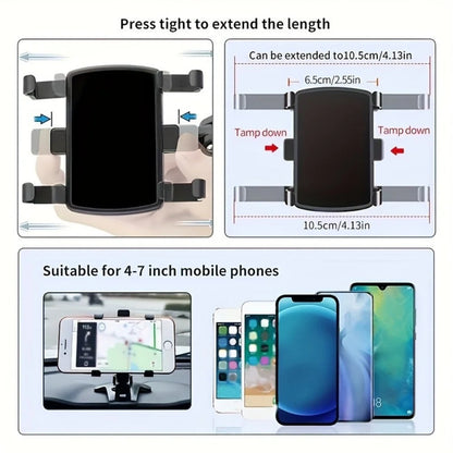 Universal Auto Handyhalter für Armaturenbrett – 360° drehbarer Smartphone Halter für Navigation