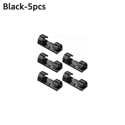 Selbstklebender Kabelhalter – Kabelclips für Schreibtisch, USB- & Ladekabel, Kabelmanagement