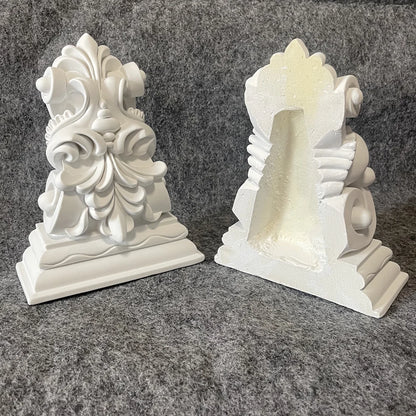 Elegante PU Zierkonsole – Geschwungenes Deko-Wandelement im französischen Stil