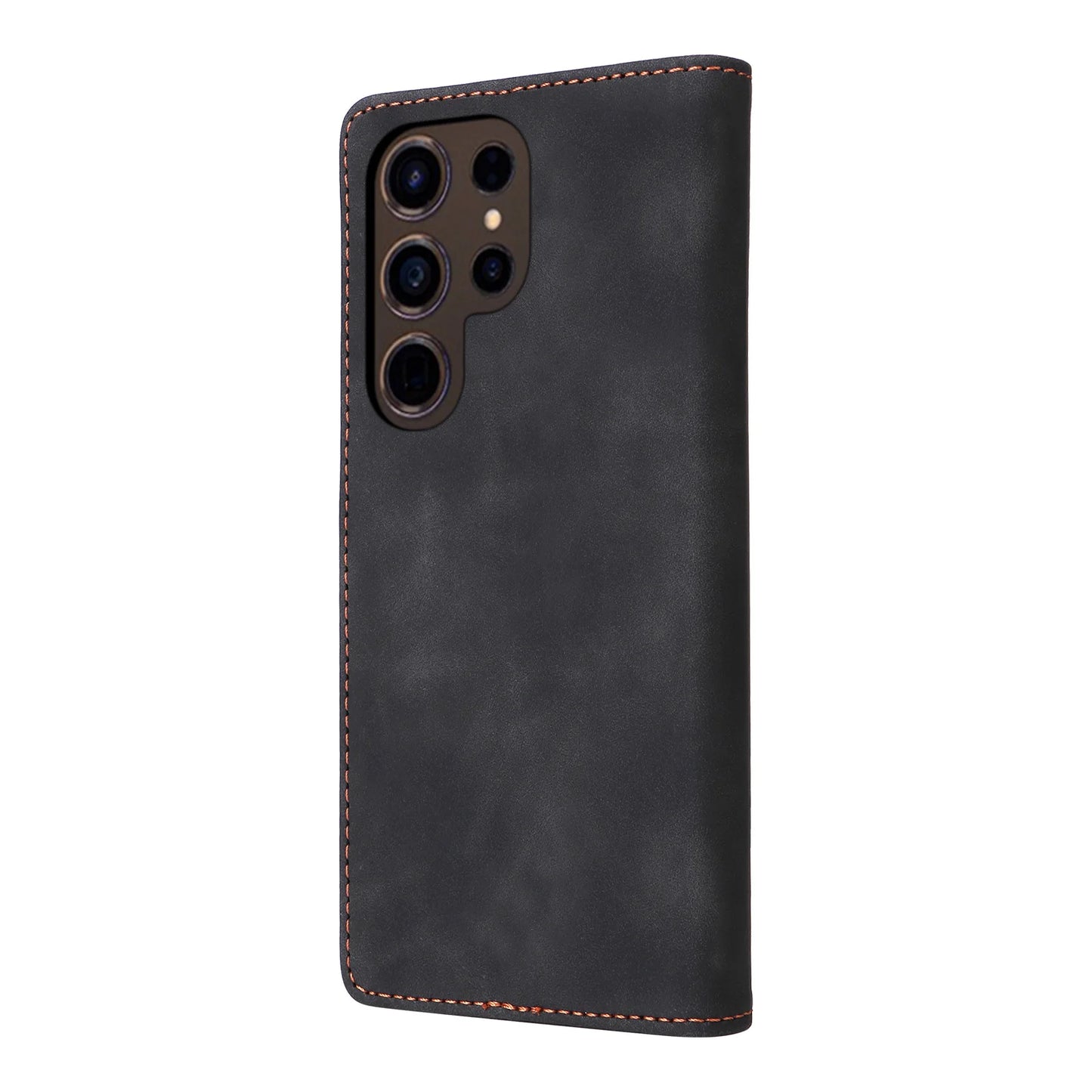 Ultradünne Leder-Handyhülle mit Flip-Design – Kompatibel mit Samsung Galaxy S25, S24, S23, S22 Ultra, S21, S20+, S10, Note 20 5G