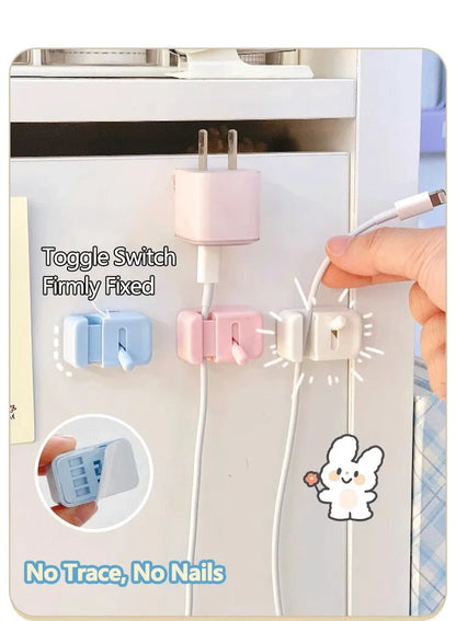 Kabel-Management-Clip für den Schreibtisch – Selbstklebender Kabelhalter für USB- und Datenkabel, einfache Montage am Tischrand