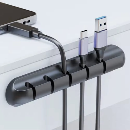Selbstklebender Kabel-Organizer – Kabelclips für Desktop, Nachttisch, Lade- und Datenkabel