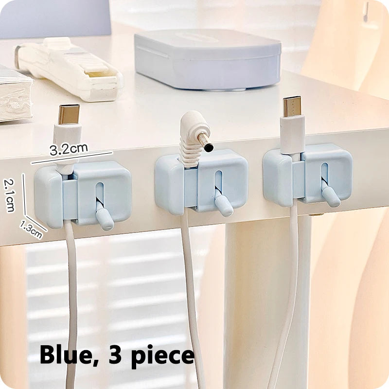 Kabel-Management-Clip für den Schreibtisch – Selbstklebender Kabelhalter für USB- und Datenkabel, einfache Montage am Tischrand