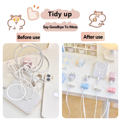 Kabel-Management-Clip für den Schreibtisch – Selbstklebender Kabelhalter für USB- und Datenkabel, einfache Montage am Tischrand