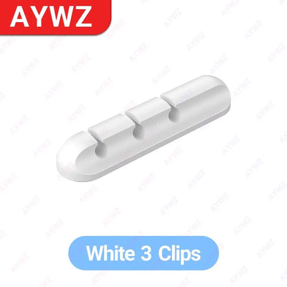 Selbstklebende Kabelclips – Kabelhalter für Schreibtisch, Nachttisch, USB- und Stromkabel, Maus- und Datenkabel