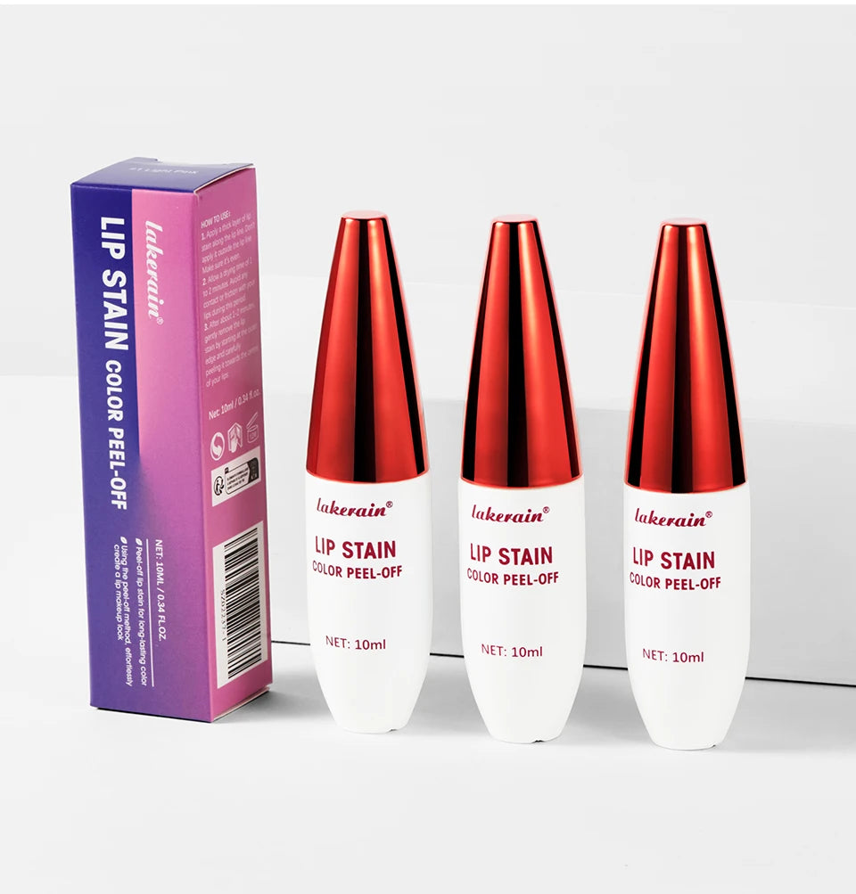 Lip Stain Peel Off – Langanhaltender 24h Matte Lippenstift, Flüssig, Wasserfest, Transferproof, Lip Makeup